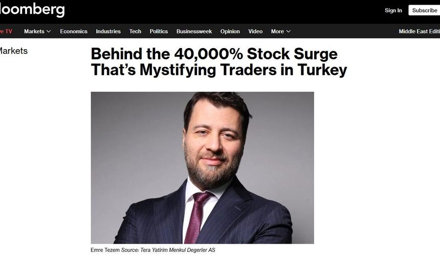 TERA’daki sıra dışı yükseliş dünya basınında: Bloomberg’in radarına girdi
